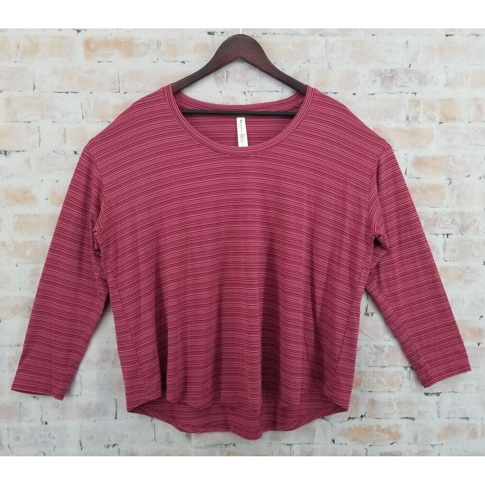 Athleta Cloudlight Stratus Women's Top T-Shirt Long Sleeve Pink Plus Size 1X